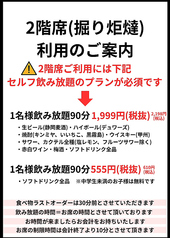 セルフアルコール飲み放題90分