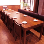 1F席は4名、6名席、カスタマイズしてテーブルをくっつければ最大22名様まで宴会可能♪各種宴会に◎