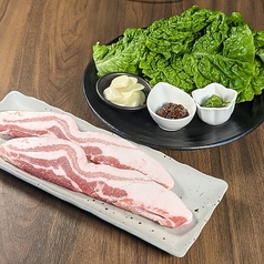 もみじ豚のサムギョプサルセット