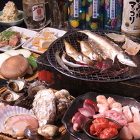 新鮮なお肉・野菜・海鮮を七輪でお楽しみいただけます♪