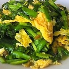 ニラとたまごの炒め/豆腐の泡椒炒め