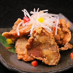 鶏皮の甘酢唐揚げ