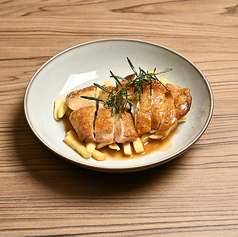 但馬鶏のグリル ~和風バターとポテトフライ~