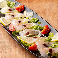 天然鯛のカルパッチョ!!