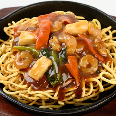 シーフードあんかけかた焼きそば