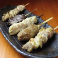 料理メニュー写真 鶏の串焼きセット(五本)【限定15食】