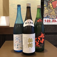 日本酒も取り揃え♪