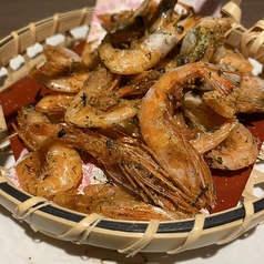 甘エビの唐揚げ 青海苔山椒