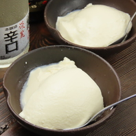 濃厚豆乳仕込みの自家製豆腐