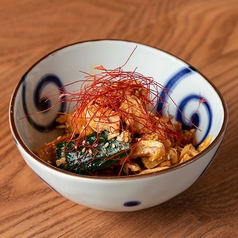 蒸し鶏と極太メンマの食べラー和え