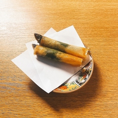 稚鮎の春巻き
