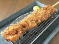 料理メニュー写真 赤玉ソースの豚串カツ