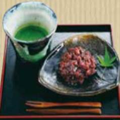 おはぎ抹茶セット