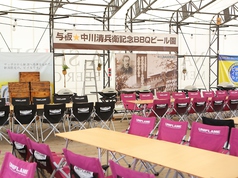 広いBBQ園では、80名様以上で貸切を承ります！会社宴会、町内会のお集まり、子供会などにご利用いただけます！