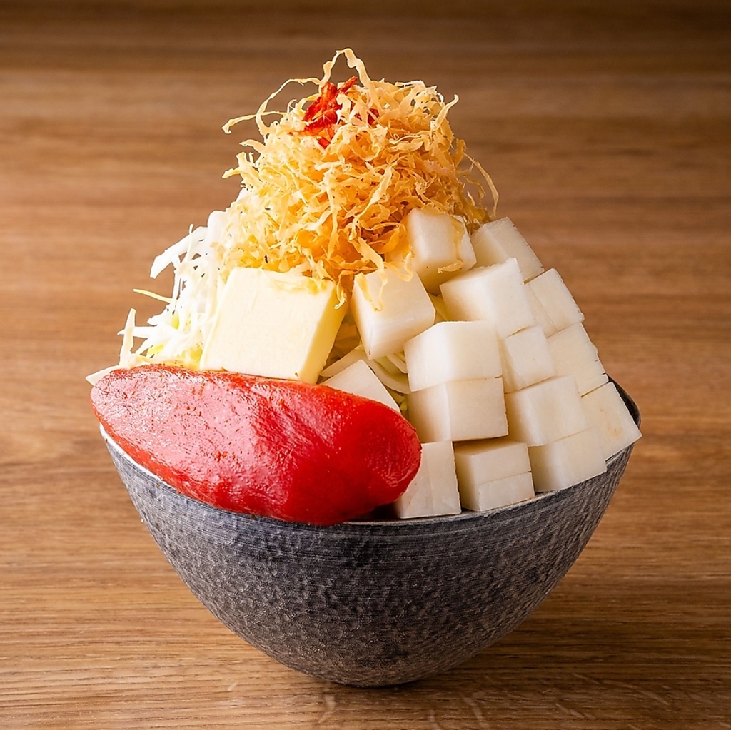 もんじゃ　明太餅