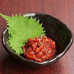 500円メニュー（チャンジャ/ほたるいかの沖漬け）