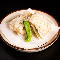 湯葉と旬食材の包揚げ