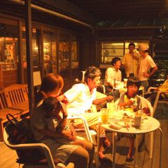 開放感たっぷりのテラス席！