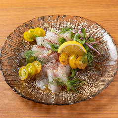 今日のおすすめ鮮魚のカルパッチョ