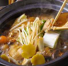 『名古屋コーチンの味噌鍋』の写真