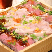 【豪華肉箱寿司】宴会限定!低温調理だから出来る新鮮な豪華肉箱寿司です◎是非一度ご堪能ください♪(本八幡/居酒屋/個室/飲み放題/喫煙可能/デート/誕生日/記念日/牛タン/女子会/宴会/肉/焼き鳥/鶏/)