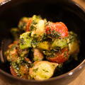 料理メニュー写真&nbsp;たことトマトとアボカドのタルタル-大葉ソース和え-