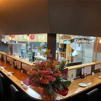 【カウンター席完備】サク飲み・お食事デートにも最適◎