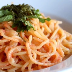 明太子と大葉のバターソース