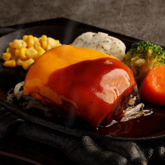 俺のデミグラスチーズハンバーグ