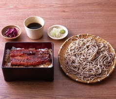 鹿児島県産うな重上とそば