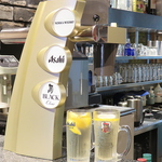 飲み放題は種類豊富にご用意！なかなかお目にかかれない珍しいハイボールサーバーの設備も！