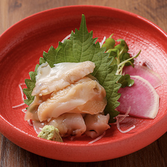 羅臼産つぶの刺身