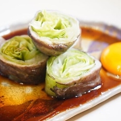 豚ばらレタス巻き(写真はすき焼き風)