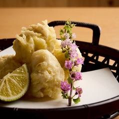 北海道産極上真鯛白子の天ぷら