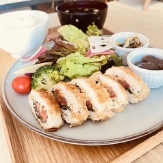 大葉ジェノベーゼのトマトチキンカツセット