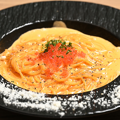 看板のメニュー!雲丹のクリームパスタ