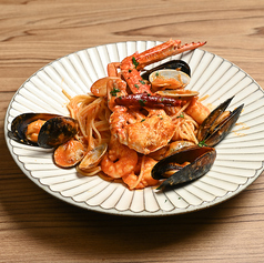 渡り蟹と貝のペスカトーレ