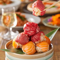 ころんと上品な手毬寿司は、見た目も味も満点◎