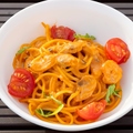 料理メニュー写真&nbsp;海老とトマトの冷製スパゲティ