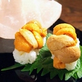 料理メニュー写真&nbsp;うに　ヒマラヤ岩塩