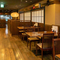 どこか懐かしい純和風の店内でおくつろぎください☆