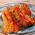 料理メニュー写真 鰻蒲焼の皿（たれ・塩）