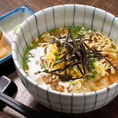 スープで食べる鶏茶漬け