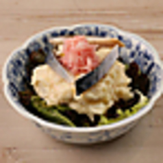 金華〆鯖のガリサバポテトサラダ