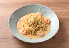 海老のクリームパスタ