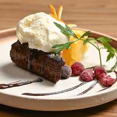 バニラアイスとガトーショコラ