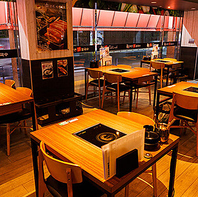 開放感満点の明るいお店