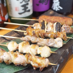 上州地鶏と赤城鶏の串焼き盛り合わせ(6本)