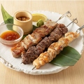 料理メニュー写真 楽蔵の3種大串肉盛り