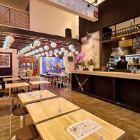 開放感溢れる空間で賑やかな時間をお過ごしください☆